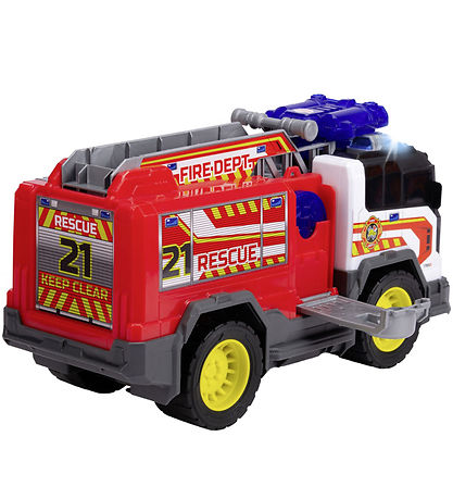 Dickie Toys Bil - Fire Rescue Unit - Lys/Lyd