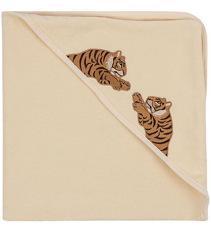 Konges Sløjd Babyhåndklæde - 75x75 cm - Terry - Tiger