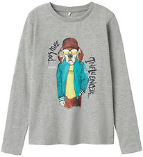Name It Bluse - NkmSemons - Grey Melange