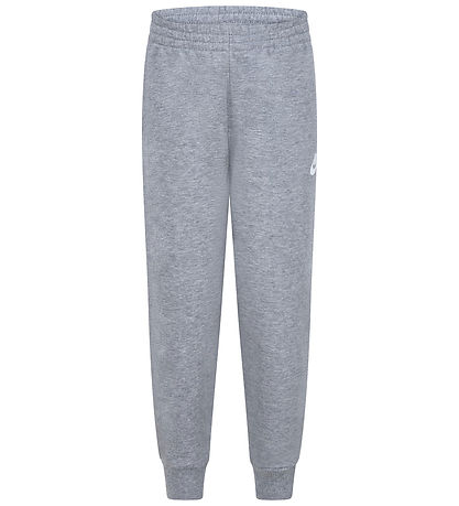 Nike Sweatsæt - Mørkegråmeleret m. Blå