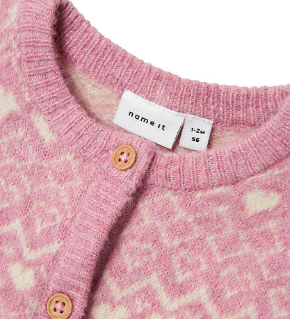 Name It Cardigan - Strik - NbfSolly - Mauve Orchid