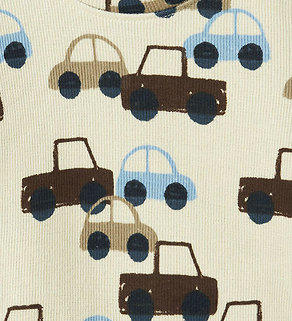 Name It Bluse - Rib - NbmSacar - Summer Sand m. Biler