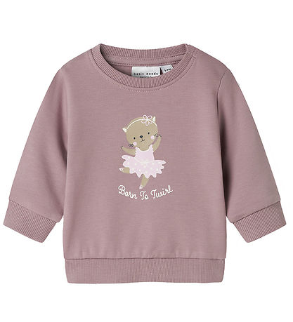 Name It Sweatshirt - NbfVrilllie - 2-pak - Elderberry/Cat Baller