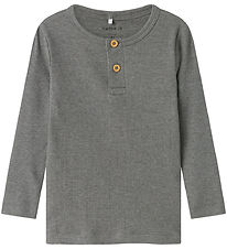 Name It Bluse - Rib - Noos - NmmKab - Mockingbird/Melange