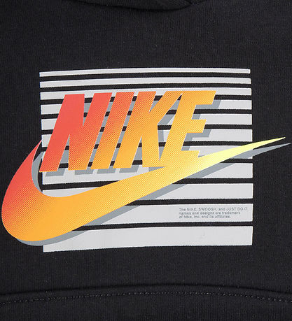 Nike Sweatsæt - Sort m. Orange