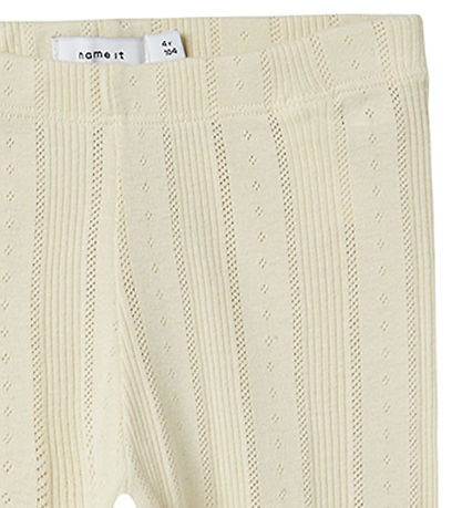 Name It Leggings - Noos - NmfJulia - Summer Sand m. Hulmønster