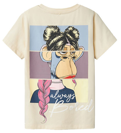 Name It T-shirt - NkfDisara - Summer Sand m. Print