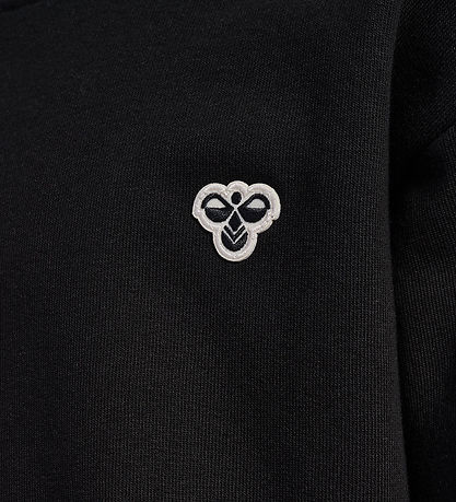 Hummel Sweatshirt - hmlJR Loose Crewneck - Sort m. Logo