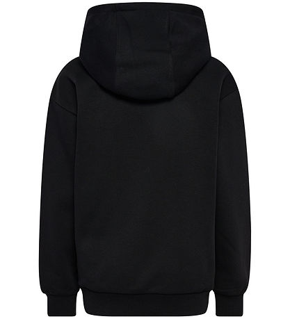 Hummel Hættetrøje - hmlJR Loose Hoodie - Sort m. Logo