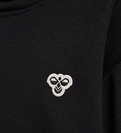 Hummel Hættetrøje - hmlJR Loose Hoodie - Sort m. Logo