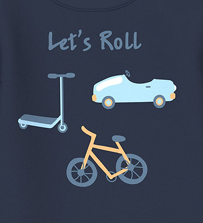 Name It Bluse - NbmVacion - Navy Blazer/Lets roll