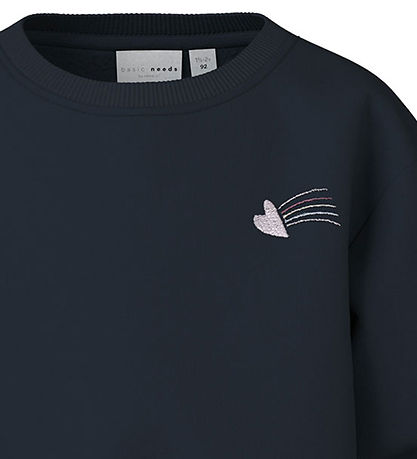 Name It Sweatshirt - NmfVallene - Dark Sapphire/Heart
