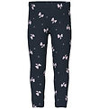 Name It Leggins - NmfDavina - Sweat - Dark Sapphire/Bows