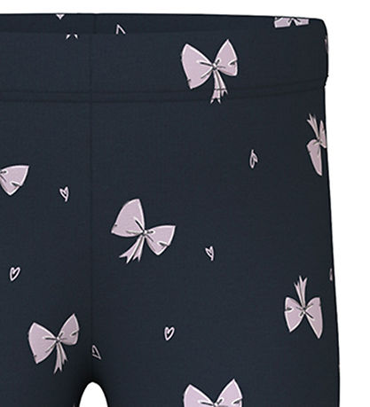 Name It Leggins - NmfDavina - Sweat - Dark Sapphire/Bows