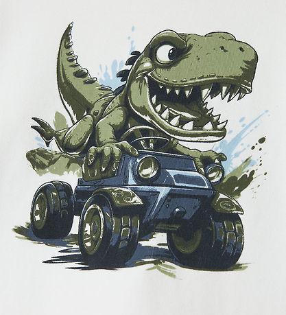 Name It Bluse - NmmVux - Bright White/Dino Race