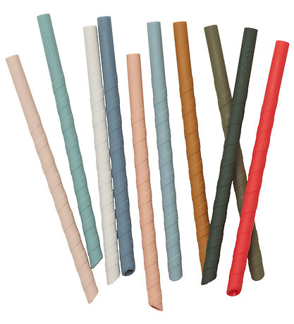 Liewood Sugerør - Silikone - 10-pak - Timoti - Multi Mix