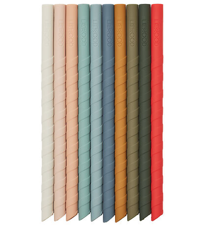 Liewood Sugerør - Silikone - 10-pak - Timoti - Multi Mix