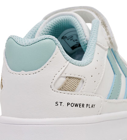 Hummel Sko - ST. Power Play Jr - White/Turquoise