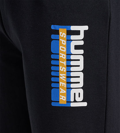Hummel Sweatpants - hmlTukas - Sort m. Print