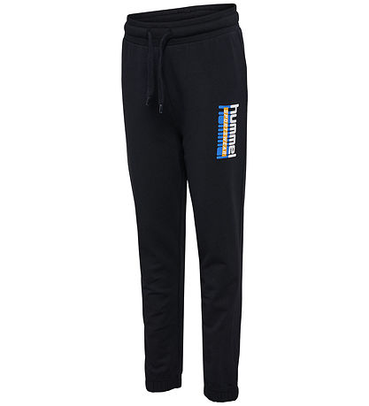 Hummel Sweatpants - hmlTukas - Sort m. Print