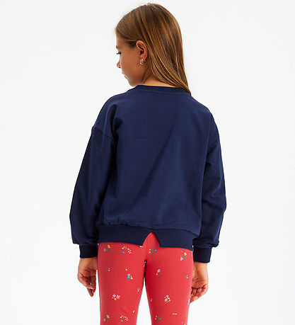 The New Sweatshirt - TnLadina - Navy Blazer m. Rød