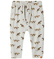 Lil' Atelier Bukser - Rib - NbmGavo - Vapor Blue m. Print