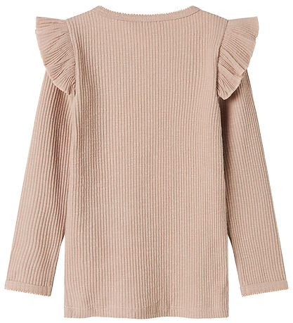 Lil' Atelier Bluse - Rib - NmfRaja - Shadow Gray