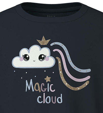 Name It Bluse - NmfVix - Dark Sapphire/Magic Cloud