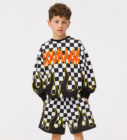 Molo Sweatshirt - Monti - Check on Fire