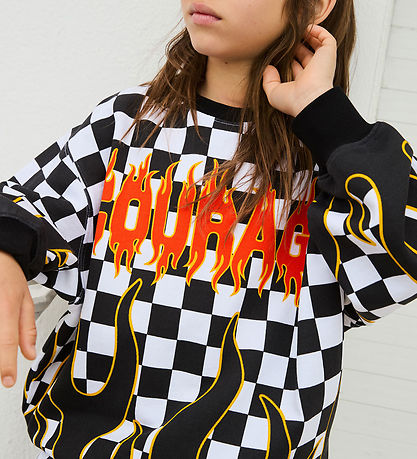 Molo Sweatshirt - Monti - Check on Fire