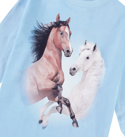 Molo Sweatkjole - Cyrella - Bleu Horses