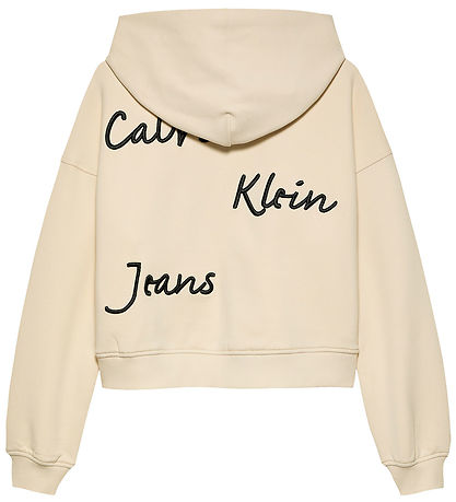 Calvin Klein Hættetrøje - Handwriting Logo - Turtledove