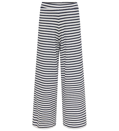 Kids Only Bukser - KogNella - Rib - Cloud Dancer/Night Sky
