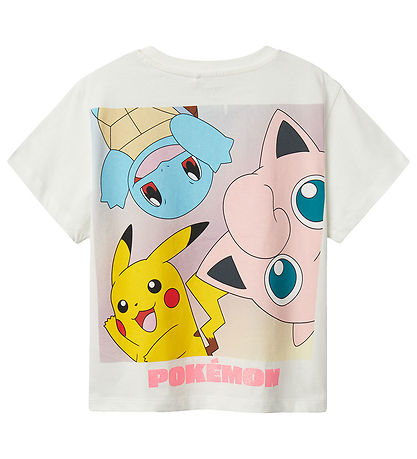 Name It T-shirt - Noos - NkfDyppi - Pokemon - Cloud Dancer m. Pr