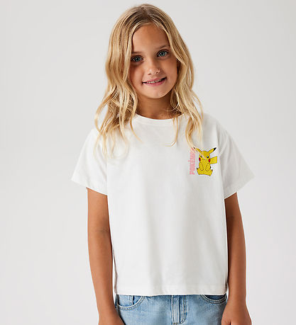 Name It T-shirt - Noos - NkfDyppi - Pokemon - Cloud Dancer m. Pr