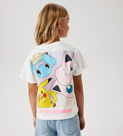 Name It T-shirt - Noos - NkfDyppi - Pokemon - Cloud Dancer m. Pr