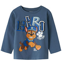 Name It Bluse - Noos - NmmJahav - Paw Patrol - China Blue m. Pri