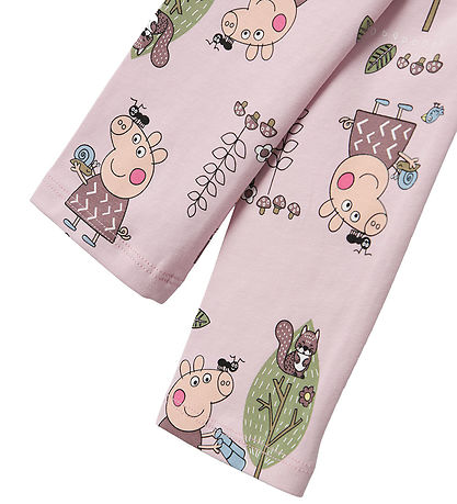 Name It Leggings - Noos - NmfDyka Peppa - Winsome Orchid m. Prin