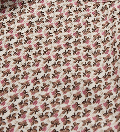 Sofie Schnoor Bluse - Elenorra - Hvid/Brun m. Blomster