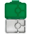 Yumbox Madkasse m. 4 Rum - Bento Steel - Pomme Green