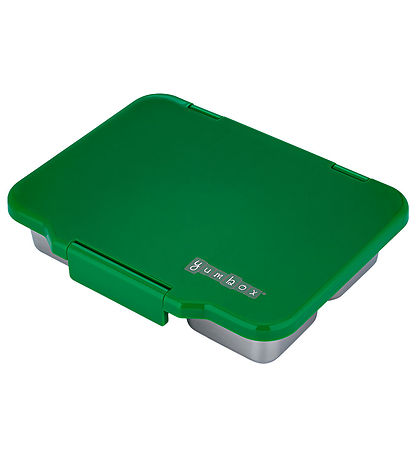Yumbox Madkasse m. 4 Rum - Bento Steel - Pomme Green