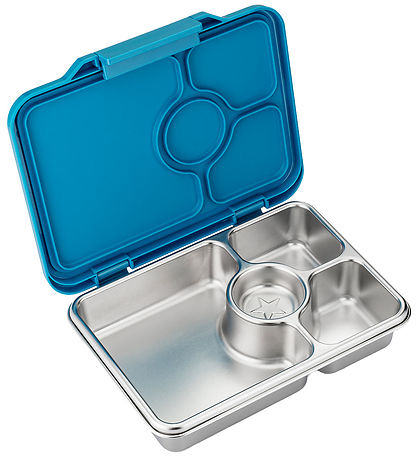 Yumbox Madkasse m. 4 Rum - Bento Steel - Normandy Blue
