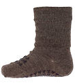 GoBabyGo Socks - Non-Slip - Wool - Chestnut