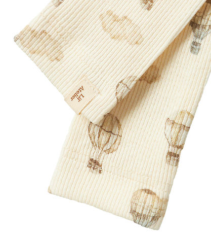 Lil' Atelier Leggings - Rib - NmnGavo - Turtledove/AIR BALLOON