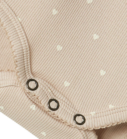 Lil' Atelier Body l/æ - Rib - NbfGago - Gray Morn/HEART