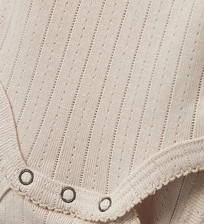 Lil' Atelier Body l/æ - NbfRachel - Gray Morn m. Hulmønster