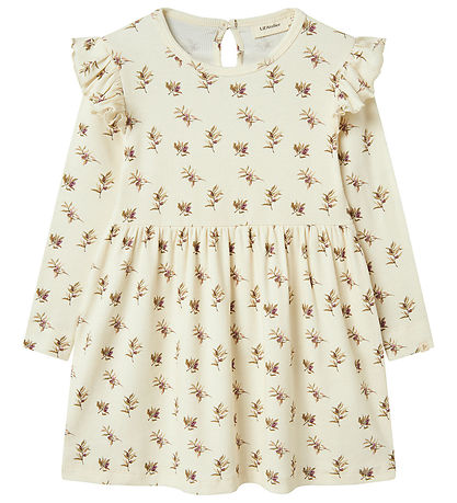 Lil' Atelier Kjole - Rib - NmfGavo - Turtledove/OLIVE