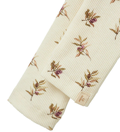 Lil' Atelier Leggings - Rib - NbfGavo - Turtledove/OLIVE