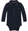 Tommy Hilfiger Polobody l/æ - Rib - Dark Night Navy