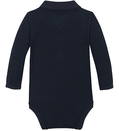 Tommy Hilfiger Polobody l/æ - Rib - Dark Night Navy